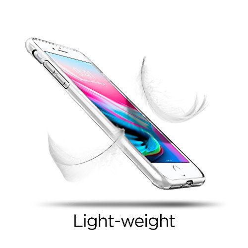 Spigen Funda Liquid Crystal Compatible con Apple iPhone 7 Plus/8 Plus, Protección Delgada de Gel Silicona y claridad Premium de TPU - Transparente