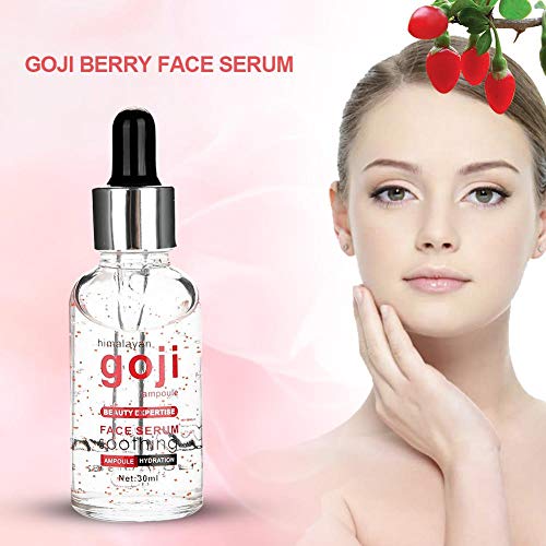 Suero de ácido Hialurónico de Goji, 30ml Suero Anti Envejecimiento de Baya de Goji, Suero Hidratante Blanqueador Antioxidante Anti Envejecimiento Hidratante Revitalizante Facial Antiarrugas