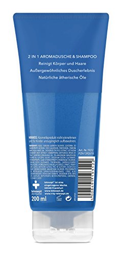 T: by tetesept – T: by Michalsky 02 Blue Men – Gel de ducha y champú 2 en 1 – Perfume con agua de mar, Fleur de Sel, musgo irlandés, vetiver y mirra – 3 x 200 ml