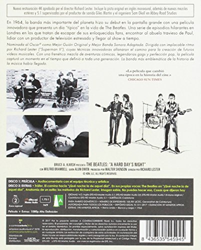 The Beatles: ¡Qué Noche La De Aquel Día! [Blu-ray]