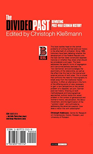The Divided Past: Rewriting Post-War German History (German Historical Perspectives)