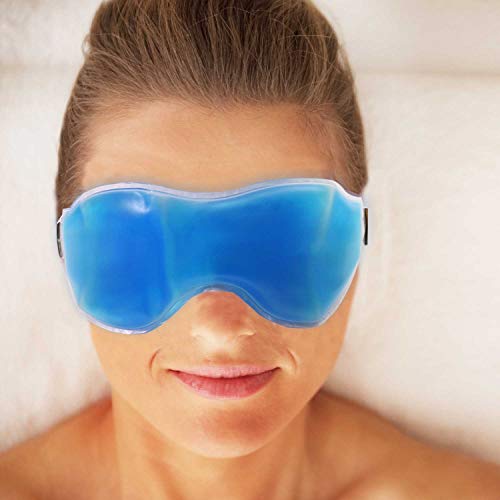 TRIXES Máscara Relajante de Gel Fría-Caliente para Ojos Alivio de la Tensión
