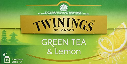 Twinings Of London Té Green Tea & Lemon - 3 Paquete de 25 Bolsitas