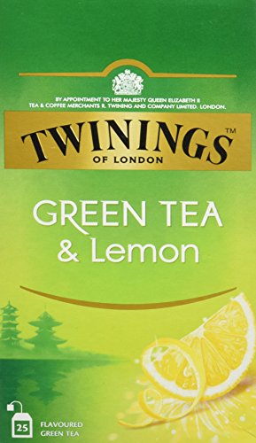 Twinings Of London Té Green Tea & Lemon - 3 Paquete de 25 Bolsitas
