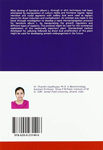 Upadhyaya, C: Micropropagation of Sandal wood (Santalum albu
