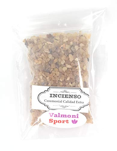 Valmoni Sport Incienso en Grano 50 g Litúrgico Iglesia Resina 100% Natural Olíbano de Arabia