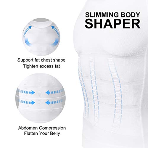 VENI MASEE Mens dimagrante Body Shaper Vest/Shirt Abs addome Slim, prezzo/Pezzo dimagrante Vest Marca su Amazon USA