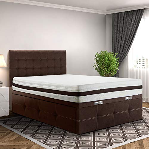 Ventadecolchones - Cabecero de Cama Tapizado Acolchado de Dormitorio en Polipiel con capitoné Modelo Tablet Blanco y Medidas 136 x 70 cm para Camas de 120 ó 135