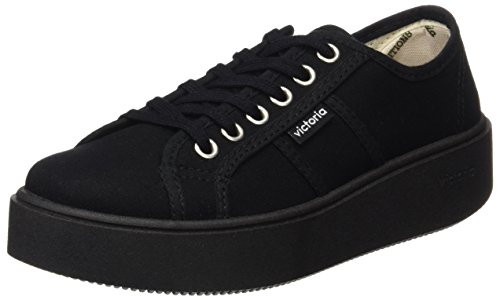 Victoria Basket Lona Piso Negro, Zapatillas Unisex Adulto, Negro, 39