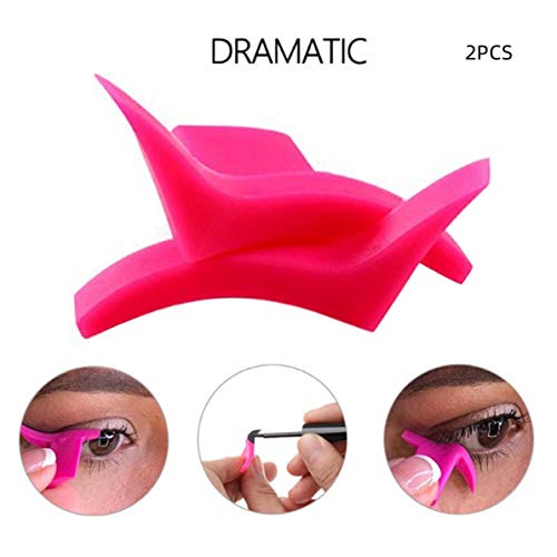 WEIWEITOE Plantilla de delineador de ojos, modelos de plantillas, maquillaje profesional, estilo de ala nueva, gatito, tamaño grande, ojo de gato, delineador de ojos, sellos, rosa,