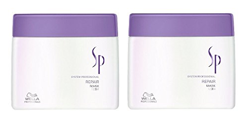 Wella SP Repair Mask 2 x 400 ml strapaziertes Cabello Pelo Sistema Professional Care de Kur