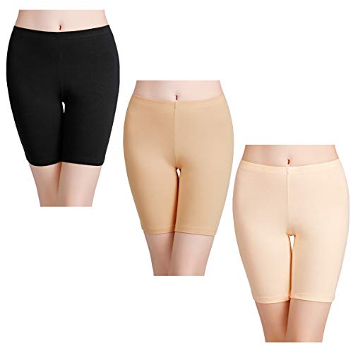 wirarpa Bragas Algodon Mujer Boxer Short Leggings Cortos 3 Pack Pantalon 38