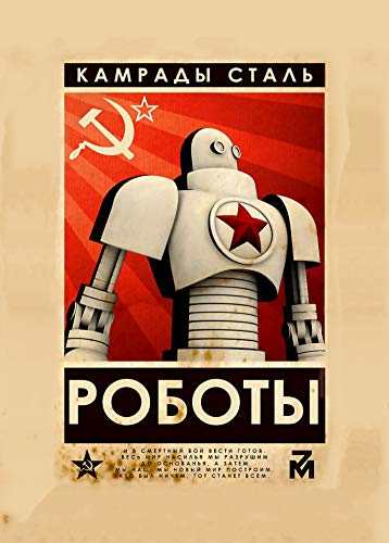 World of Art Global Póster con Propaganda del Servicio Espacial de la URSS Comrades DE Acero Reproducción