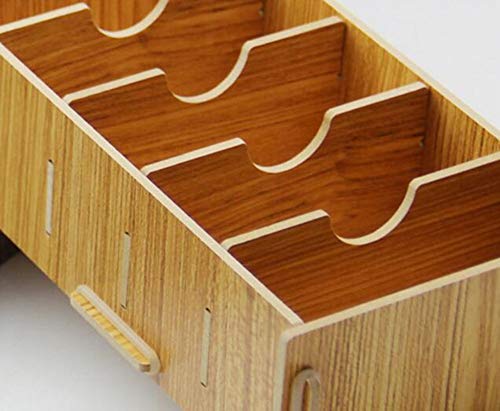 WSQ Tarjeta de escritorio de oficina de clasificación del estante del negocio de madera de varios red de caja de la tarjeta de visita creativa del asiento de gran capacidad de almacenamiento de carpet