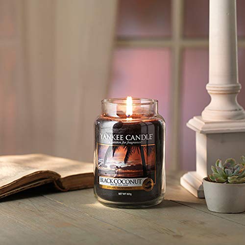 Yankee Candle vela en tarro grande, Coco negro