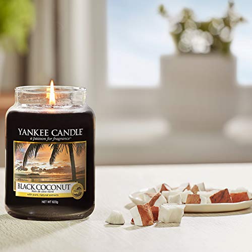 Yankee Candle vela en tarro grande, Coco negro