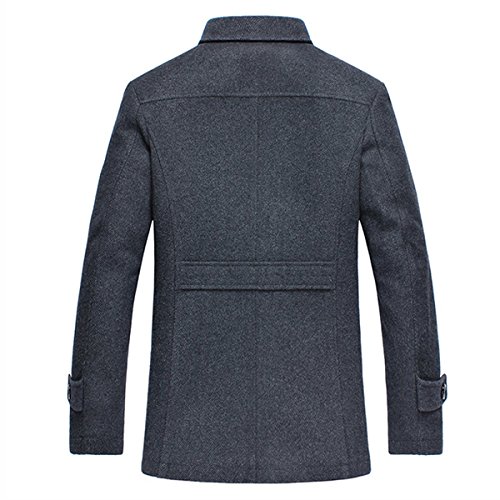 YOUTHUP Abrigos para Hombre Elegante Regular Fit Lana Trenca Abrigo Invierno Chaquetas Militares