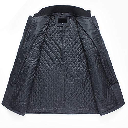 YOUTHUP Abrigos para Hombre Elegante Regular Fit Lana Trenca Abrigo Invierno Chaquetas Militares