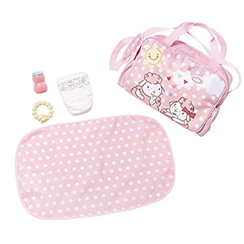 Zapf Baby Annabell Travel Changing Bag Bolsa de pañales para muñecas - Accesorios para muñecas (Bolsa de pañales para muñecas, 3 año(s), Rosa, Blanco, Baby Annabell, Niño, Chica)