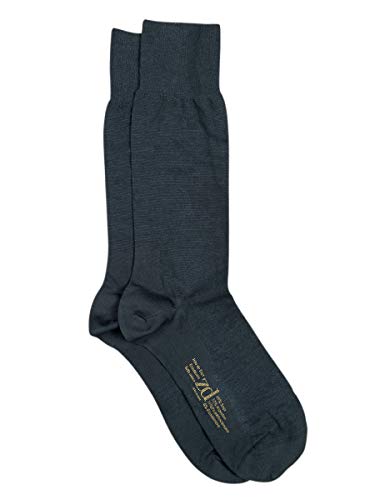 ZD ZERO DEFECTS Calcetín Corto Ejecutivo Hombre Hilo de Soja, Sin Costuras y Reforzado | Talla única, Color Gris