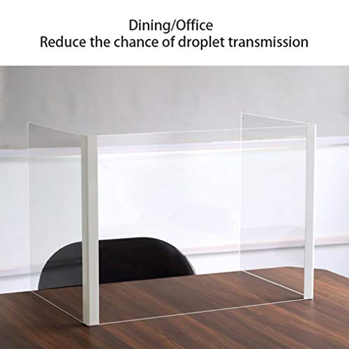 zhicheng shop Estornudo Protector Escudo Estornudo Y Tos Protector Protector Barrera Protección De Seguridad Personal Escudo para Restaurante Tiendas De Comestibles Oficina (555×350×400mm)