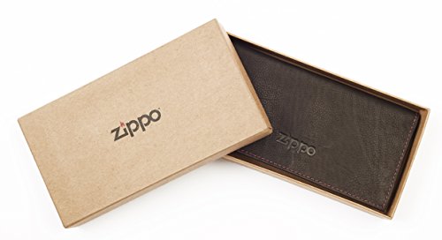 Zippo 16370 Piel Colección Piel Mercancías, Negro