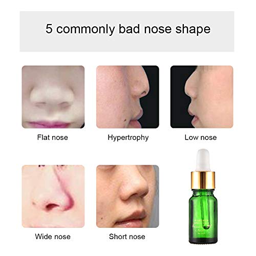 10 ml Nariz Levante Masaje Nariz Puente Aceite esencial de raíces rectas, Aumente la rinoplastia Remodelación de hueso nasal Adelgazante para dar forma al suero para que mujeres y hombres presenten un