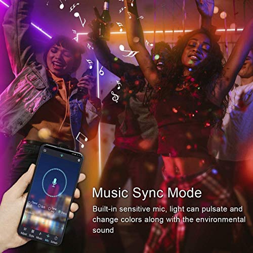 10M Tiras LED RGB 5050,Tomshine 300 LEDs Tiras LED de Luces 12V,Sync con Música,Control Remoto/Teléfono Inteligente APP Control/Botón Manual Control,Luces Led Decoracion para el Hogar,Cocina,Navidad