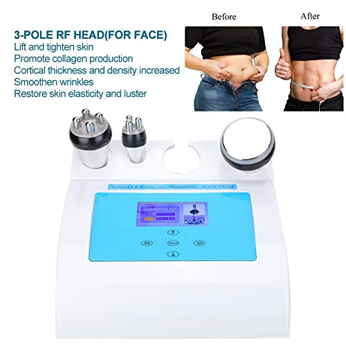 3 En 1 40KHz Cavitación Ultrasónica Producto De Belleza Máquina De Adelgazamiento Corporal Radiofrecuencia Lifting De La Piel Instrumento De Belleza Aparatos De Masaje Anticelulíticos(03)