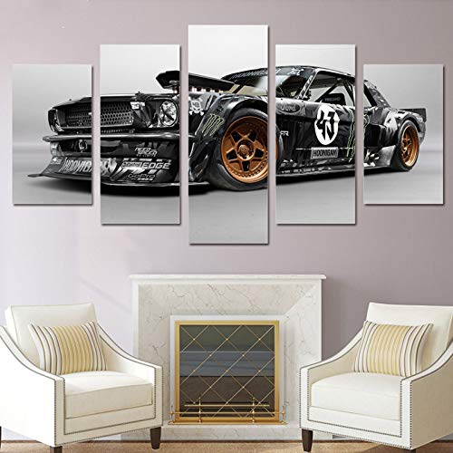 5D Diy Diamante Pintura Artesanal Punto de cruz 5 Piezas Sport Run Car Full Square/Round Diamond Embroidery Home Decor,30x45cm 30x60cm 30x75cm