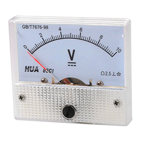 64 mm x 56 mm esfera Panel de gran calibre Voltaje DC voltímetro 0-10V 85c1 - V