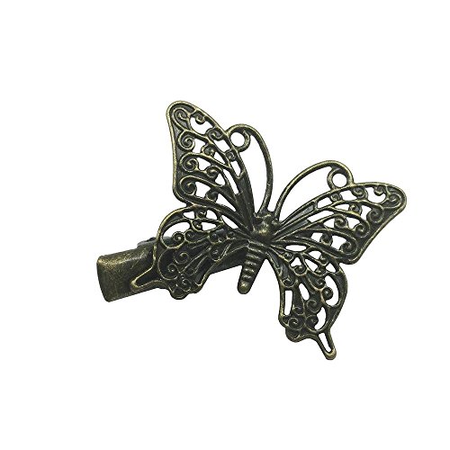 6PZAS Varias Horquillas Hebillas para Pelo Vintage Mariposa Libélula Flor Pluma