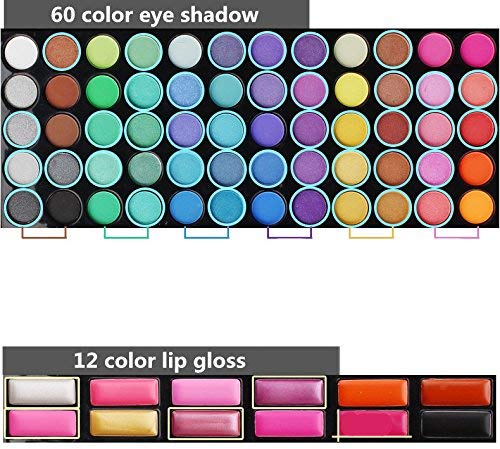 78 Colores Sombra De Ojos Paleta de Maquillaje Cosmética con Corrector y Rubor y Sombra De Ojos - Perfecto para Sso Profesional y Diario (Color 3)