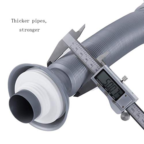 Accesorios para fregaderos Fregadero De Cocina Accesorios De Tubería De Desagüe Del Fregadero Doble Tubo De Desagüe Balcón De Lavandería Piscina 45-56mm Tubo De Desagüe Tubo De Desagüe Calibre