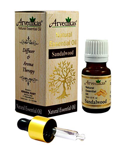 Aceite de madera de sándalo natural puro de 10 ml para cabello, piel, relajación, difusor, aceite de aromaterapia con gotas de India