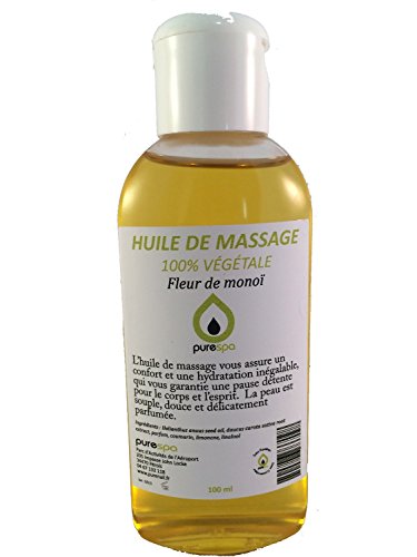 Aceite de masage 100% vegetal - al perfume de FLOR DE MONOÎ - 100 ml