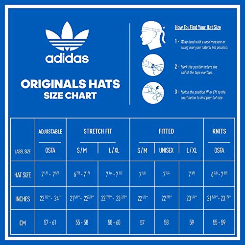 adidas Originals Originals Trefoil - Sombrero de precurve Estructurado para Hombre, Hombre, Gorro/Sombrero, 977731, Rosa/Negro, Talla única
