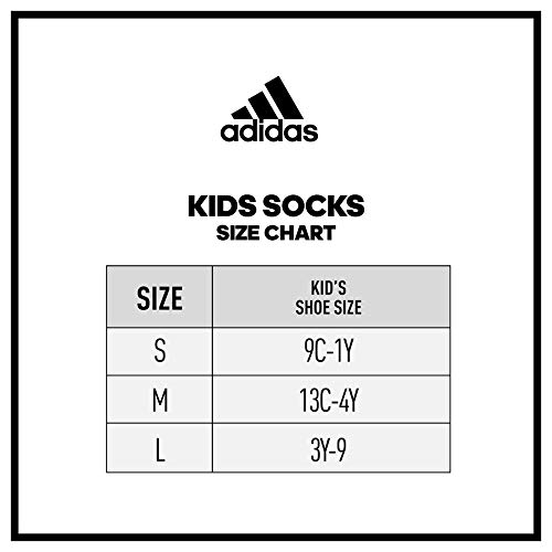 adidas Superlite - Calcetines de corte bajo para niños (6 unidades), color marrón y negro activo, color rojo activo, talla 3Y-9