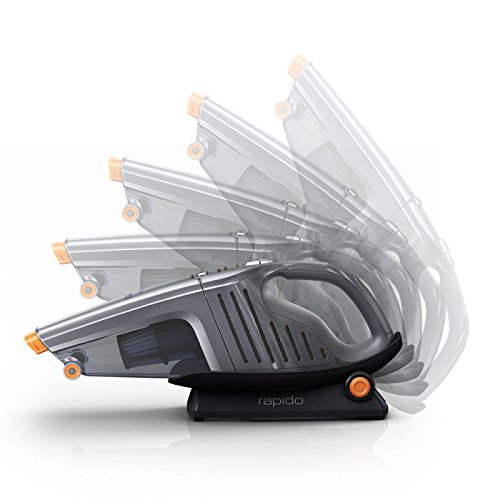 AEG HX6-35TM Aspiradora de Mano Sin Cable Sin Bolsa, Cepillo Extensible XL, hasta 35 Minutos, 78dB de Ruido, 2 Velocidades, Ciclónica, Depósito 0.5L,Gris