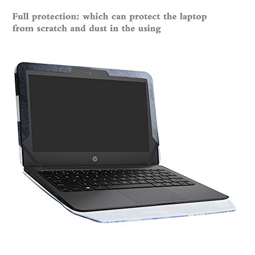 Alapmk Diseñado Especialmente La Funda Protectora de Cuero de PU para 11.6" HP Stream 11 Pro G5/G4/G3/G2/G1/11-ahXXX / 11-rXXX / 11-dXXX / 11-yXXX Laptop(Not fit HP Stream x360 11),Starry Night