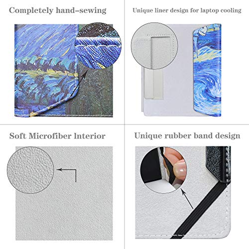 Alapmk Diseñado Especialmente La Funda Protectora de Cuero de PU para 11.6" HP Stream 11 Pro G5/G4/G3/G2/G1/11-ahXXX / 11-rXXX / 11-dXXX / 11-yXXX Laptop(Not fit HP Stream x360 11),Starry Night