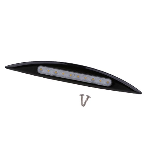 Almencla 2x 12V Impermeable LED Toldo Luz Super Brillante Para Caravan Motorhome Black