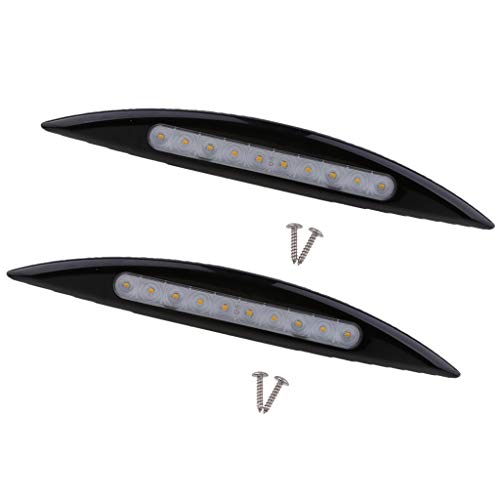 Almencla 2x 12V Impermeable LED Toldo Luz Super Brillante Para Caravan Motorhome Black