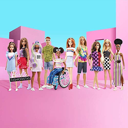 Barbie Fashionista Muñeca con El Pelo Moreno y Largo (Mattel Ghw53) , color/modelo surtido