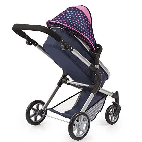 Bayer Desing- Cochecito muñecas Combi Neo Pro, Color Bleue Avec UNE Licorne et Motif Rose (Bayer Design 18154AA)