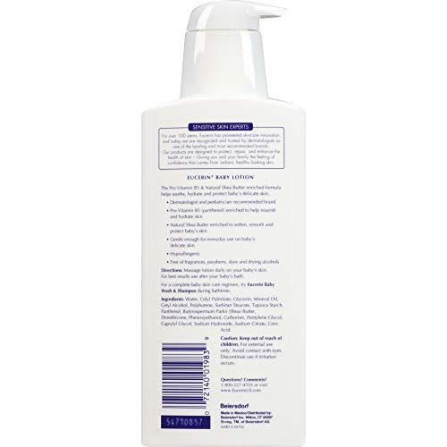 Bebé, loción, fragancia, 13,5 fl oz (400 ml) - Eucerin