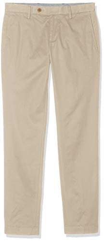 BROOKS BROTHERS Chino Supima Pieceddyed Soho Fit Pantalones, Beige (Light Beige 275), 52 (Talla del Fabricante: 40 34) para Hombre