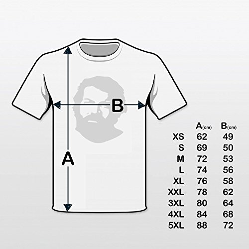 Bud Spencer Official - Camiseta - Hombre Negro XL