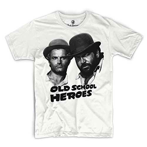 Camiseta de manga corta para mujer, diseño de Bud Spencer Blanco S