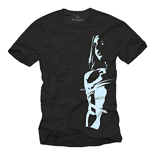 Camiseta Pin Up para Hombre - Sexy Mujer - Negro Talla L